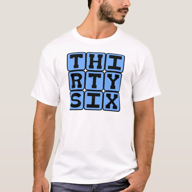 T-shirt Trente Six, Numéro 36 (Devant)