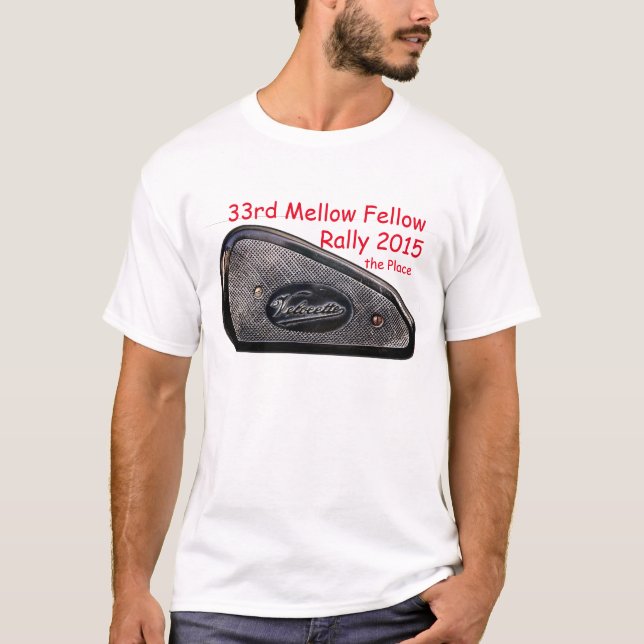 T-shirt trente-troisième Rassemblement semblable mûr 2015 (Devant)
