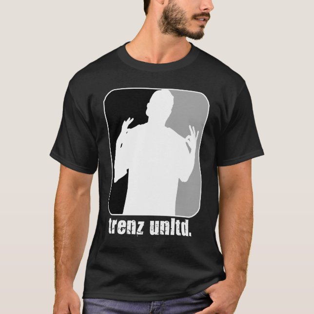 T-shirt  Trenz Unltd. Black & Silver (Raiders) Black Tee (Devant)