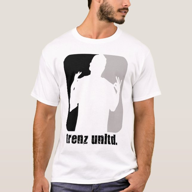 T-shirt Trenz Unltd. - Logo noir et gris T blanc (Devant)