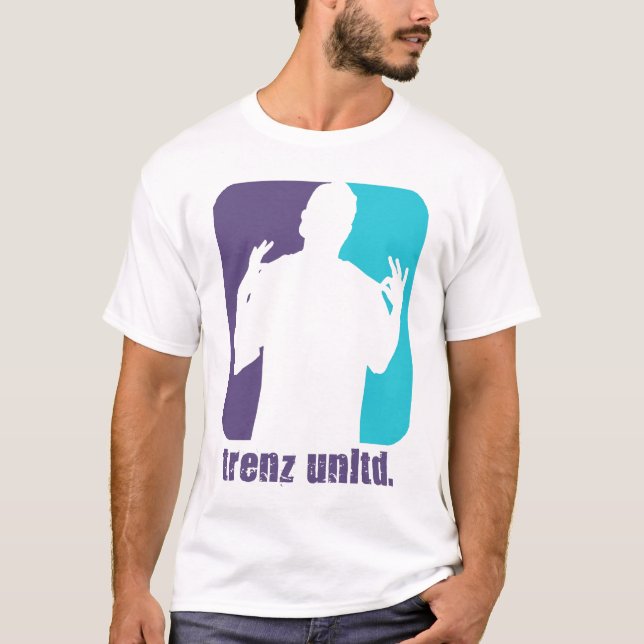 T-shirt Trenz Unltd. Pourpre et turquoise (Charlotte (Devant)