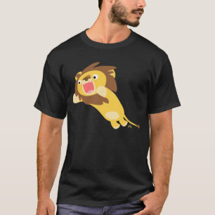 T-shirt très affamé de lion de bande dessinée