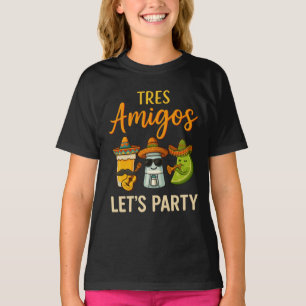 T-shirt Tres Amigos Tequila Salt Lime Cinco De Mayo