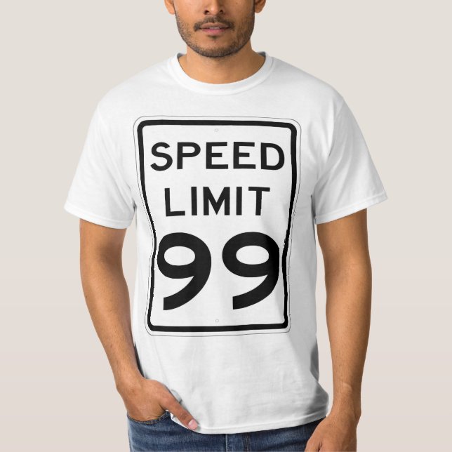T-shirt très amusant 99 mi/H (Devant)