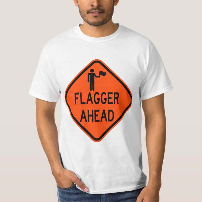 T-shirt très amusant classique Flagger à l'avant (Devant)