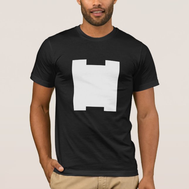 T-SHIRT TRÈS ARTY MONOGRAMME H NOIR (Devant)