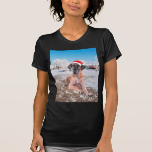T-shirt Très Beau Chien Danse Assis Dans Le Casquette De N