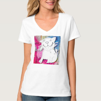 T-shirt Très bonnes nouvelles Chat