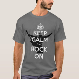 T-shirt Très Cool Garder Son Calme et Rock On