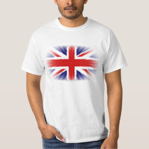 T-shirt Très Cool Sunburst Effet drapeau britannique