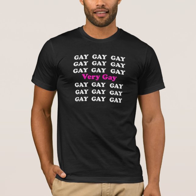 T-shirt Très gay (Devant)