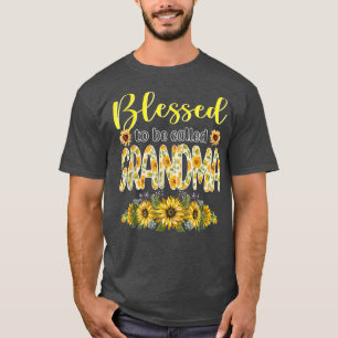 T-shirt Très Heureux D'Être Appelé Grand-Mère Fleurs De So