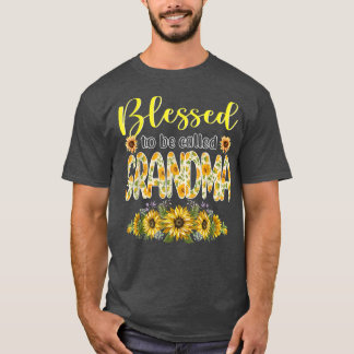 T-shirt Très Heureux D'Être Appelé Grand-Mère Fleurs De So