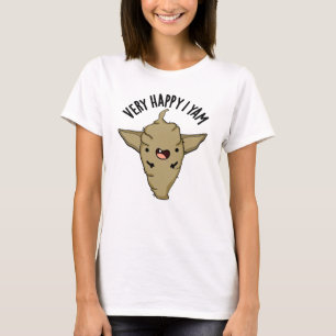 T-shirt Très Heureux Je Suis Yam Drôle de Pun de Legume 