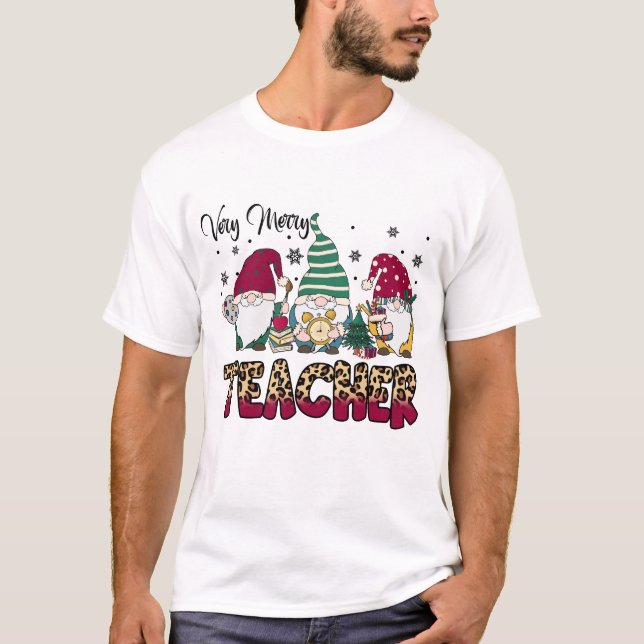 T-shirt Très Joyeux Père Noël Gnomes (Devant)