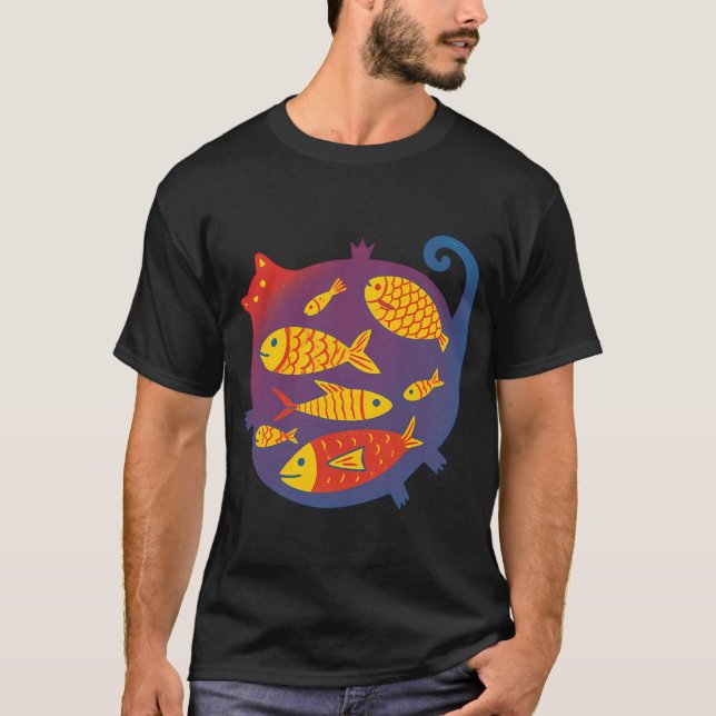 T-shirt très mignon poisson langue (Devant)