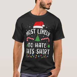 T-shirt Très Probable De haïr Cette Escouade Famille Plais