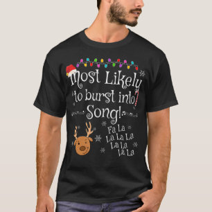 T-shirt Très Probable De S'Envoler En Chanson Fa La La Fun