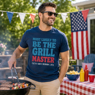T-shirt Très Probable D'Être Le Grill Master Personnalisé