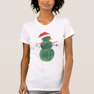 T-shirt Très un bonhomme de neige de Noël de cactus