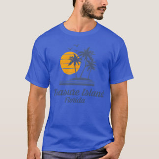 T-shirt Trésor Île Floride FL Plage Ville amis