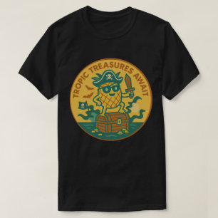 T-shirt Trésors Tropicaux Attendent Ananas