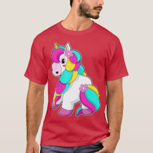T-shirt Tresse de cheveux de licorne