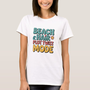 T-shirt Tresses de plage Rebondissements Drôle Livresque