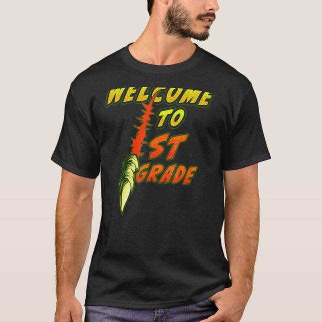T-shirt Trex Bienvenue Dans La Graphique De Scratch De Pre (Devant)