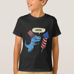 T-shirt Trex Brève Mains Pétreuse Funky Firework 4ème De