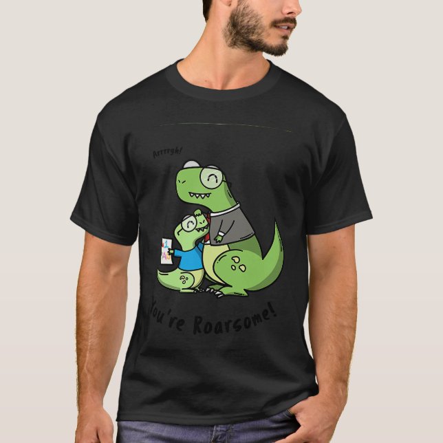 T-shirt Trex Daddy Enfant Dinosaur Cadeau Sentimental pour (Devant)