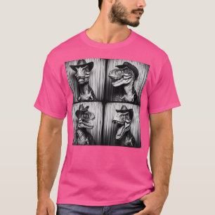 T-shirt Trex Dans Le Casquette Dinosaur Dino Dino Drôle We