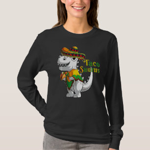 T-shirt Trex Dino Taco Saurus Poncho Sombrero Cinco De May