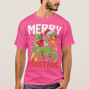T-shirt Trex Dinosaur Joyeux Noël 1