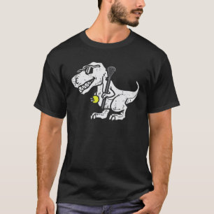 T-shirt Trex Dinosaur Lacrosse Funny Lecteur Laxie Goalie