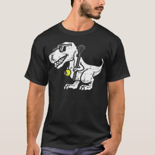 T-shirt Trex Dinosaur Lacrosse Funny Lecteur Laxie Goalie 