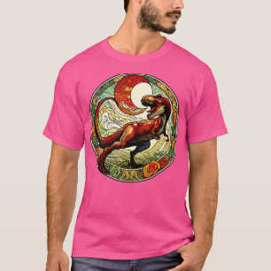 T-shirt TRex Dinosaure Art Nouveau Tyrannosaurus Rex