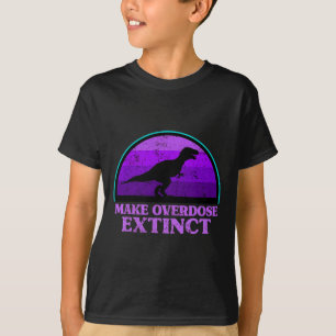 T-shirt Trex Dinosaure Purple Faire Overdose Extincte