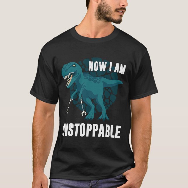 T-shirt Trex Im Instoppable Je Suis Instoppable Dinosaure (Devant)
