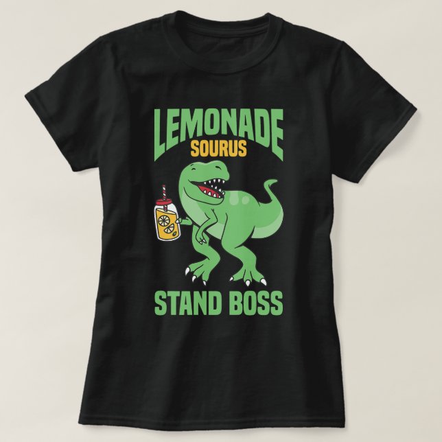T-shirt TRex Lemonade Stand Boss Kids Lemon Squad (Design devant)