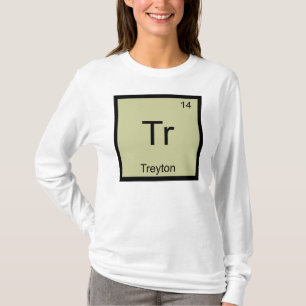T-shirt Treyton Nom Chimie Élément Tableau Périodique