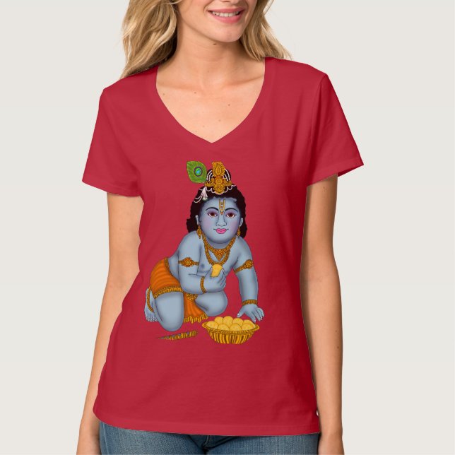 T-Shirt Tri-Blend Seigneur Krishna (Devant)