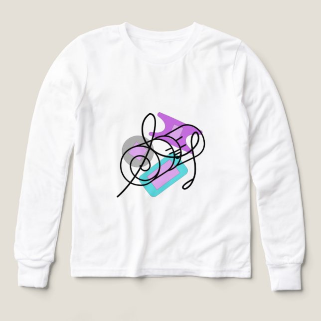 T-Shirt Tri-Blend Shirts  Modern Colorful Pattern  (Motif recto)