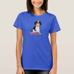 T-shirt Tri Cavalier King Charles Spaniel Valentine