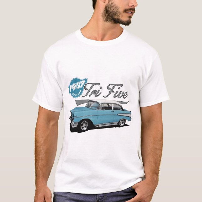 T-shirt Tri cinq bleus (Devant)