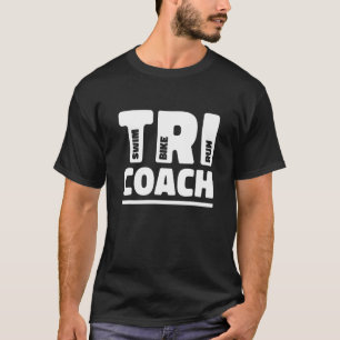 T-shirt Tri Coach Graphic Run Vélo Swim Triathlon