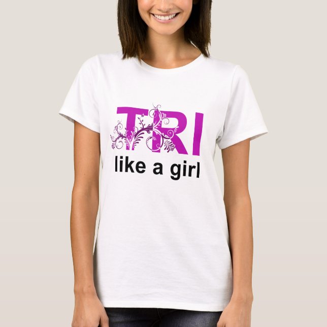 T-shirt tri comme une fille (Devant)