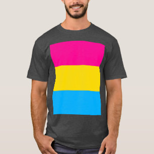 T-shirt Tri Couleur Design rose jaune bleu graphique