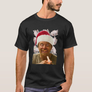 T-shirt Tri-mélange de Noël de cricket Rickety