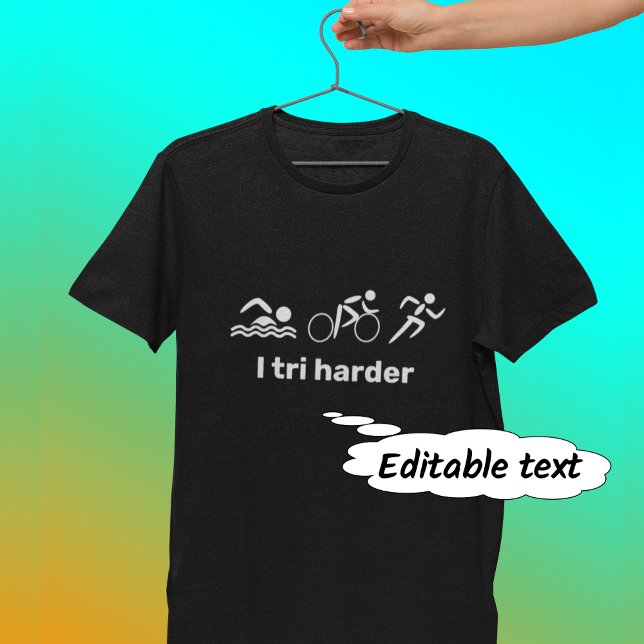 T-shirt Tri plus drôle triathlon (Créateur téléchargé)
